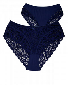 Женские кружевные трусы слипы (большие размеры) ALINA 