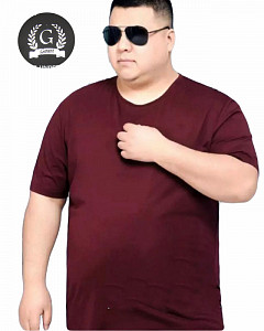 Мужская бордовая футболка большой размер GARANT