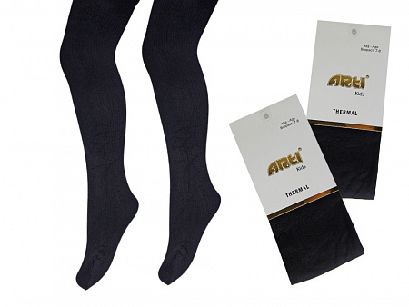 Термоколготки черные для девочки  ARTI